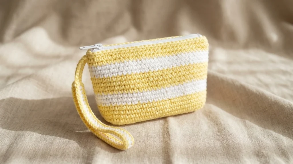 Crochet Wristlet Pouch