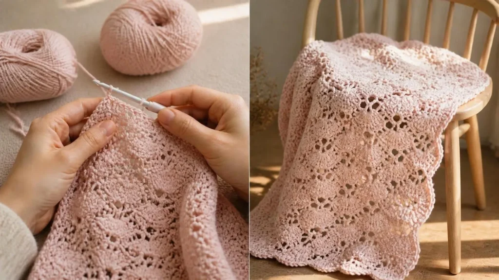 Shell Stitch Baby Blanket
