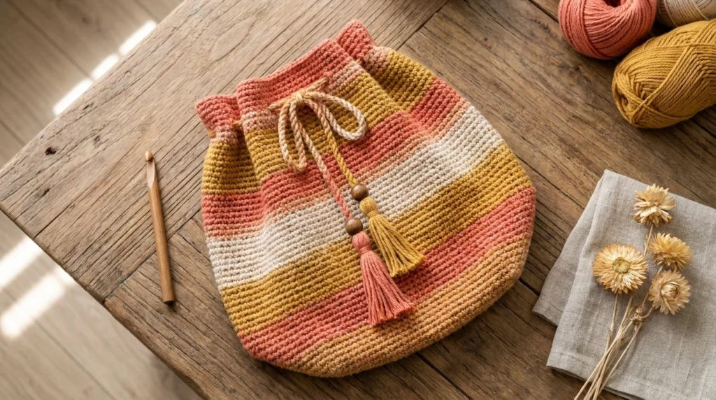 Boho Drawstring Bag