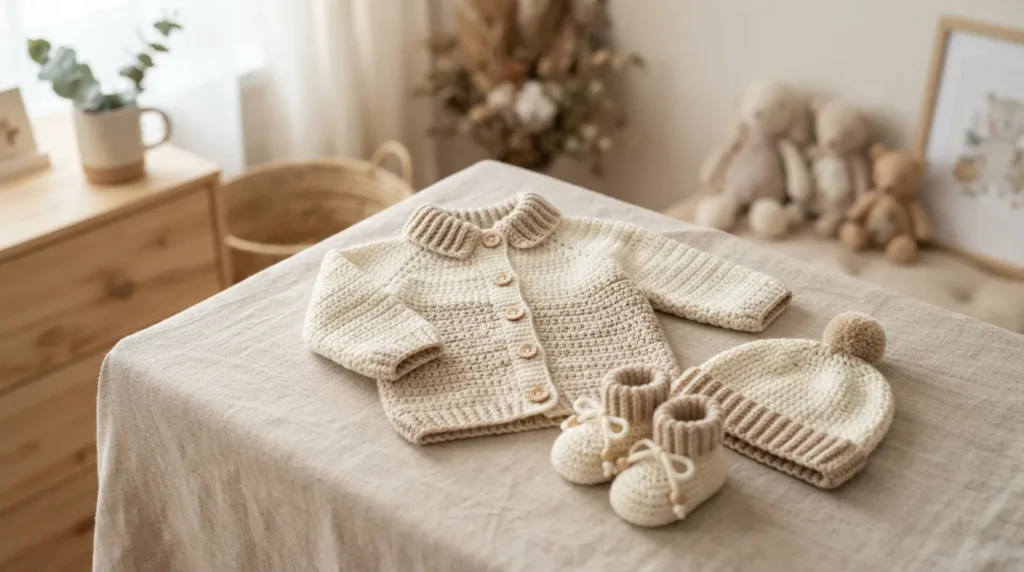 Transitional Spring/Fall Layette Set