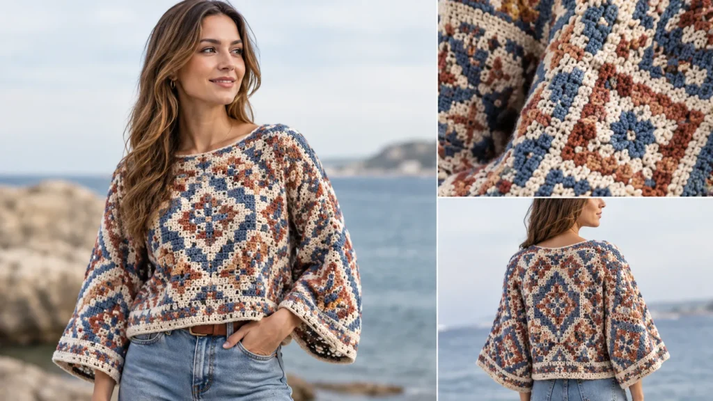 Mosaic Crochet Wearable