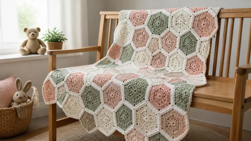 V-Stitch Baby Blanket Crochet Pattern
