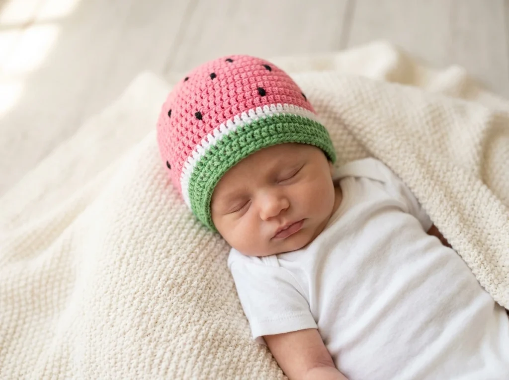 Watermelon Baby Hat