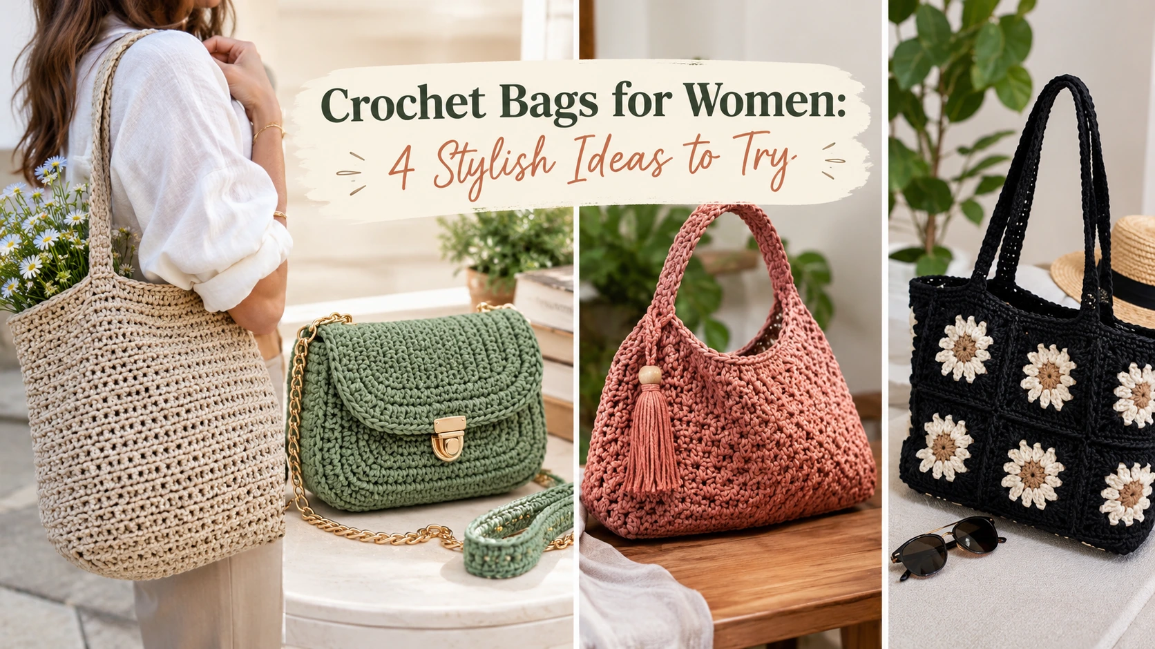 crochet bags for women