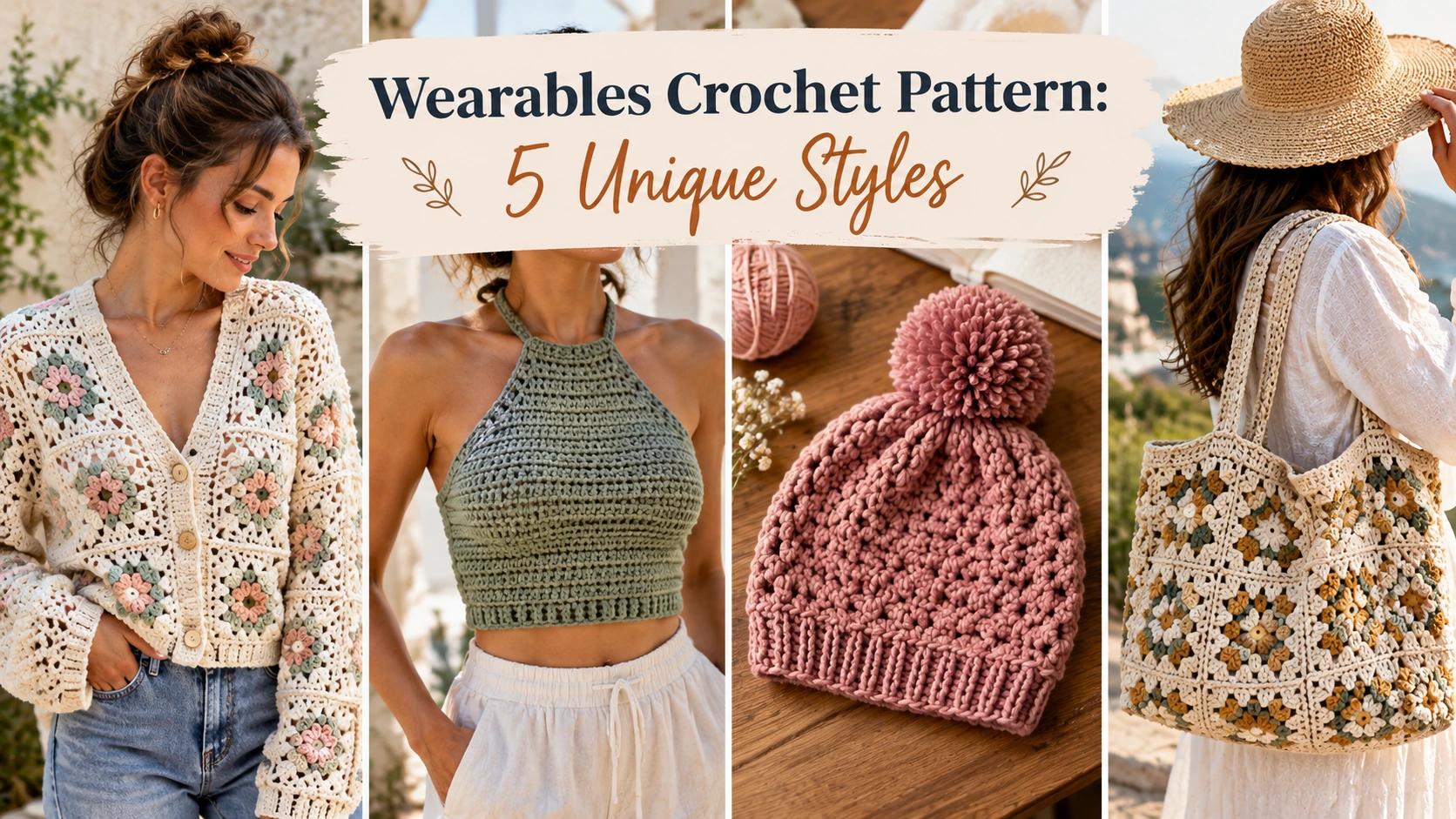 Wearables Crochet Pattern: 5 Unique Styles